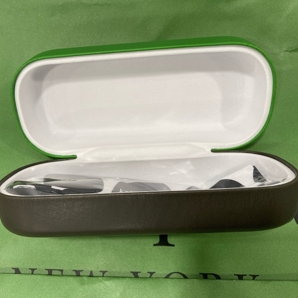 🎁💚 Kate Spade ♠️ Green / Black Eyeglass Case New - Picture 8 of 11
